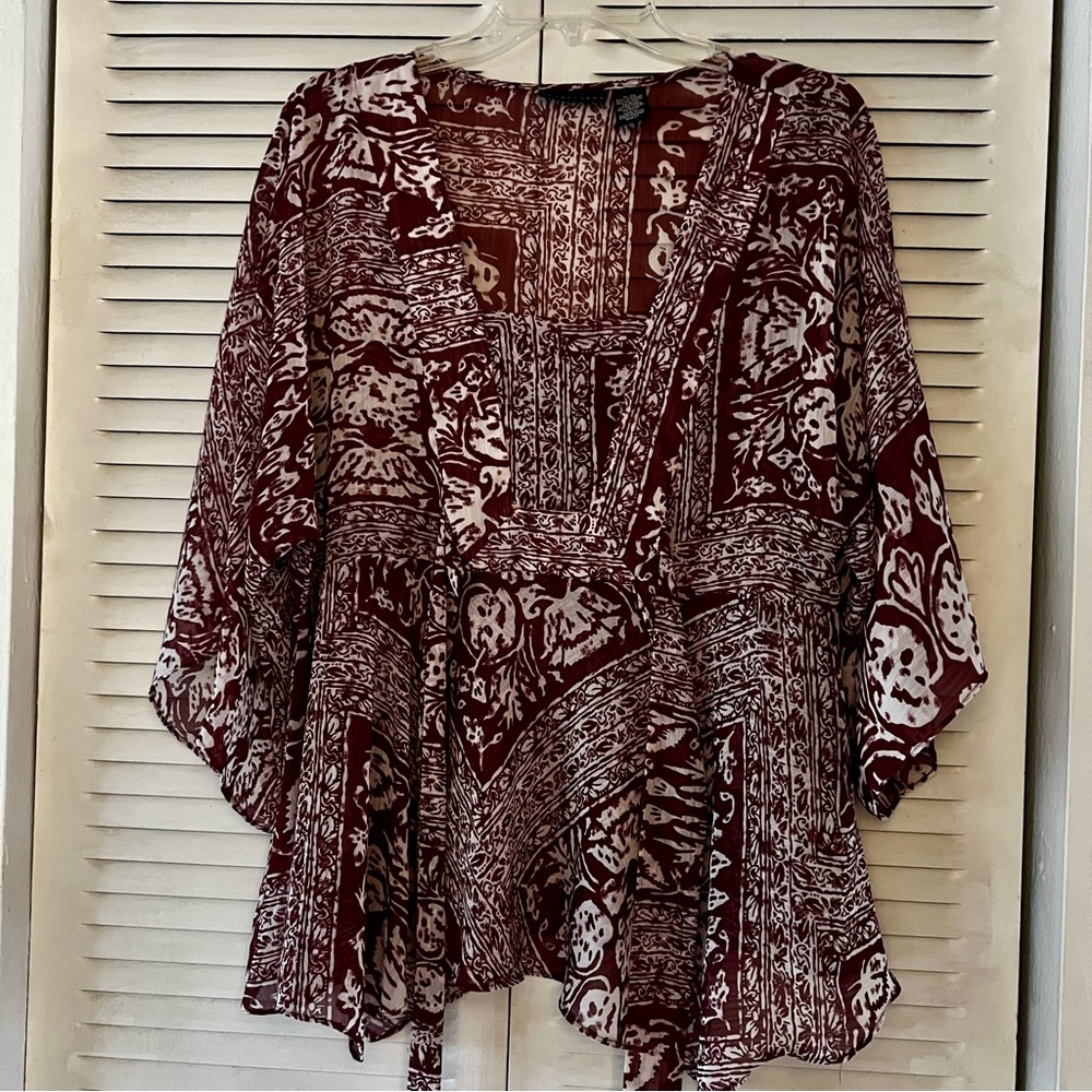 Apostrophe Sheer Top
